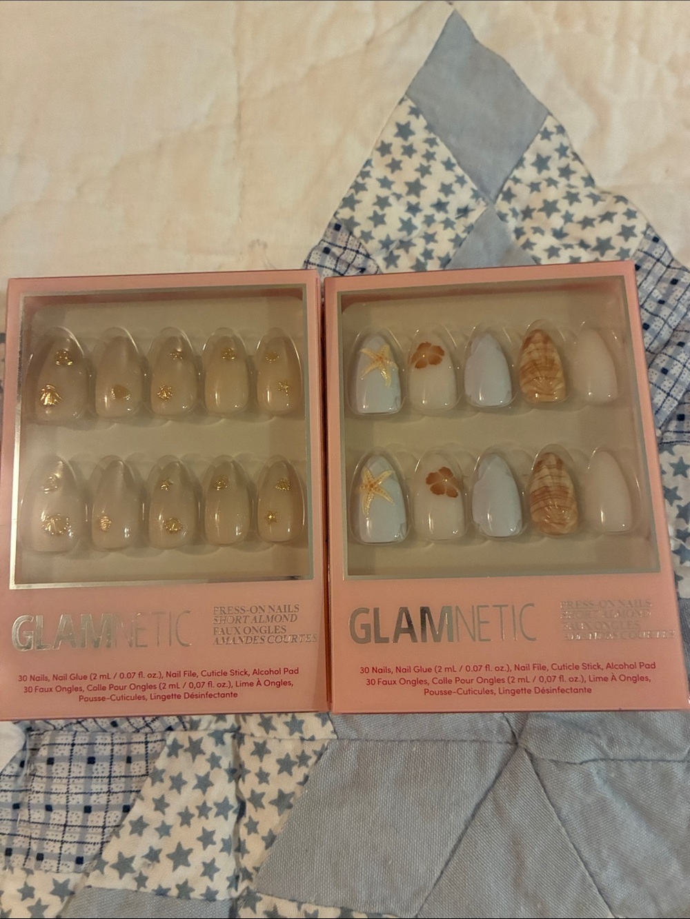 Glamnetic Press-On Nails Set - Neutral & Beach Designs